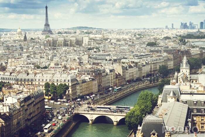 Fototapete 3D Paris auf Panorama