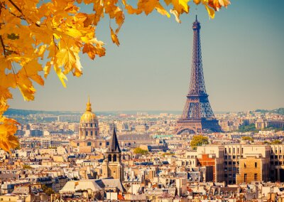 Fototapete 3D Paris im Herbst