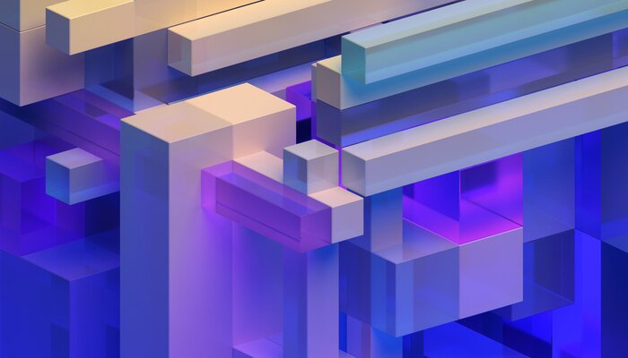 Fototapete 3D technisches Konzept