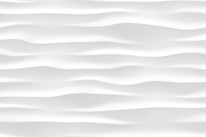 Fototapete 3D-Wellen weiße Textur