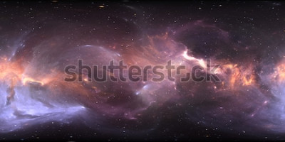 Fototapete 3D Weltraum in violetten Farbtönen