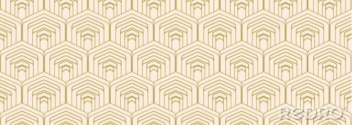 Fototapete 70's retro pattern material vector illustration	
