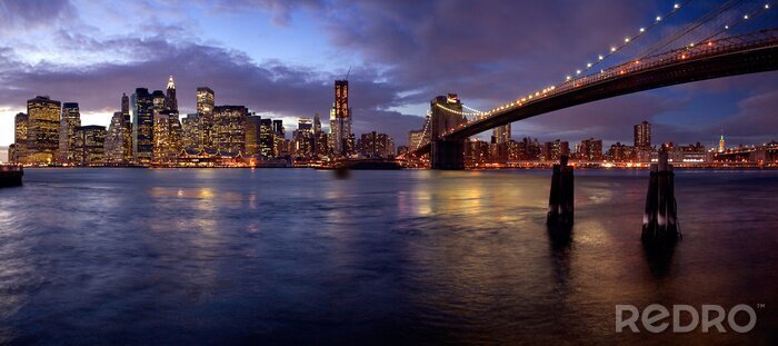 Fototapete Abend in Manhattan