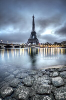 Fototapete Abend in Paris