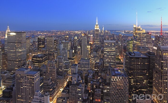 Fototapete Abendliches New York City