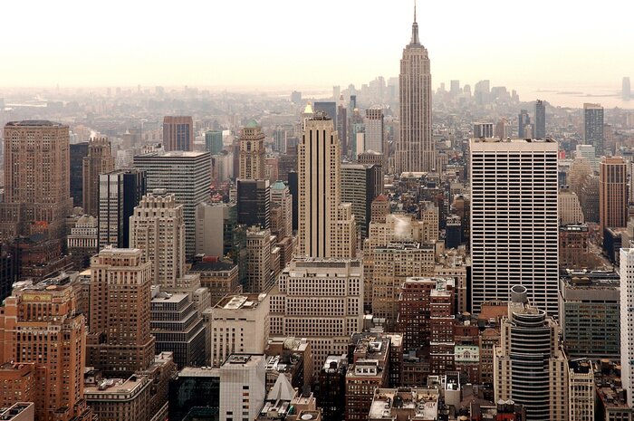 Fototapete Abgetönte Skyline