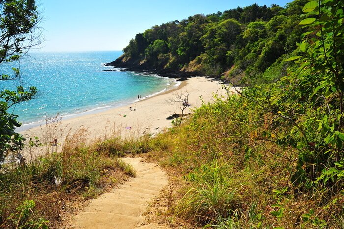 Fototapete Abstieg zum Strand und Meer