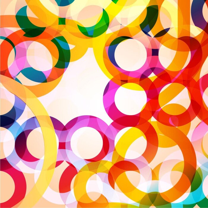 Fototapete Abstrakt bunt Mosaik aus Kreisen