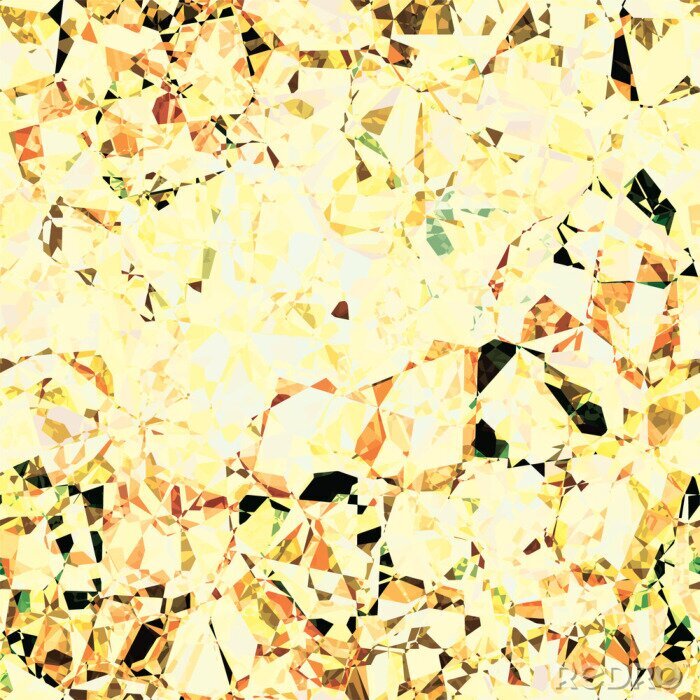 Fototapete Abstrakt Diamant Glänzende goldene Blöcke