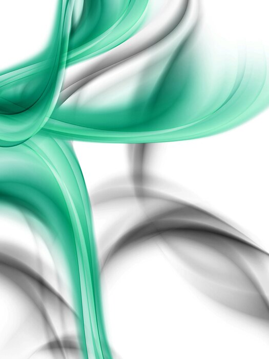 Fototapete Abstrakt grün Rauch