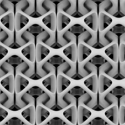 Fototapete Abstrakte 3D-Komposition mit einer Kette