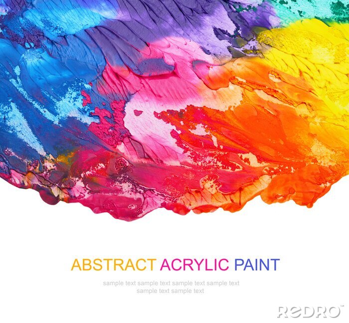 Fototapete Abstrakte Acryl gemalten Hintergrund
