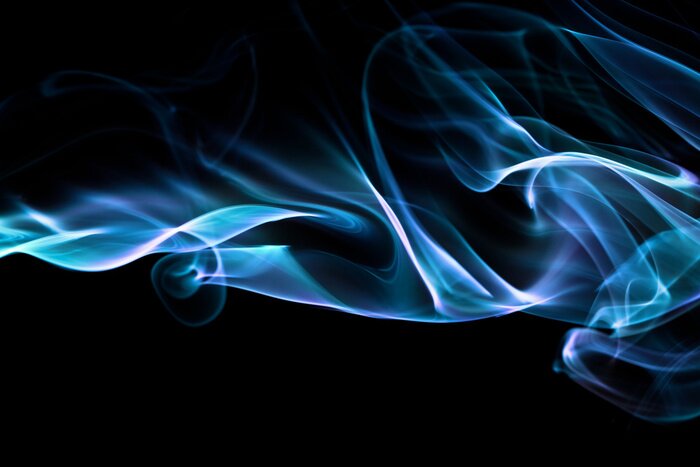 Fototapete Abstrakte Blaue Flamme