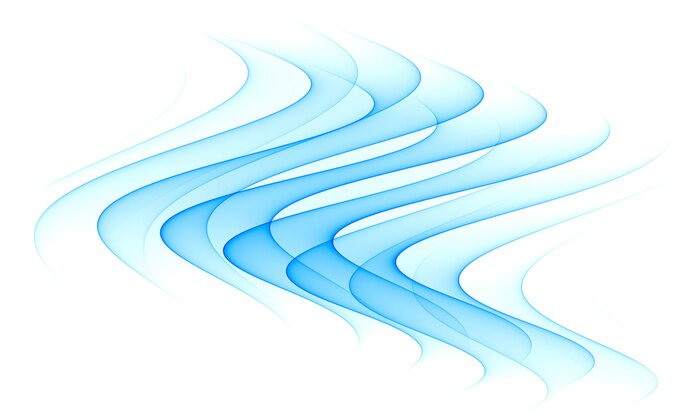 Fototapete Abstrakte blaue Wellen