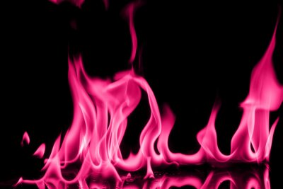 Fototapete Abstrakte Flammen in rosa Tönen