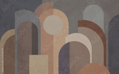 Fototapete Abstrakte Geometrische Figuren im Modernen Stil