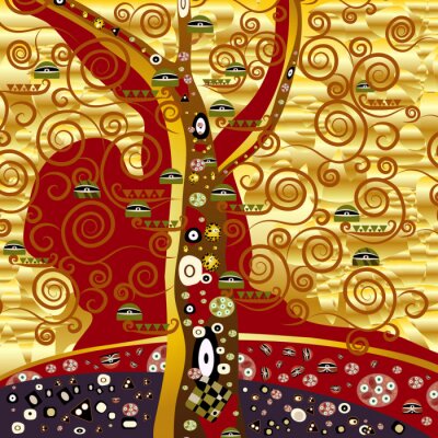 Abstrakte Inspiration von Klimt