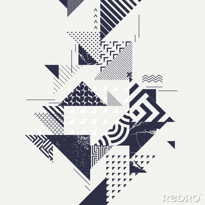 Fototapete Abstrakte Kunst Geometrischer Minimalismus Muster