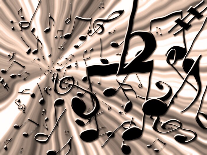 Fototapete Abstrakte Musik