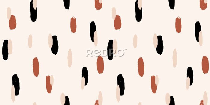 Fototapete Abstrakte Pinselstriche auf beigem Hintergrund