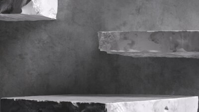 Fototapete Abstrakte Treppe aus Beton