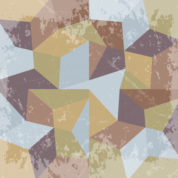 Fototapete Abstrakte zerkratzte 3D Blöcke