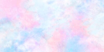 Fototapete Abstrakter blau-rosa Himmel mit Wolken