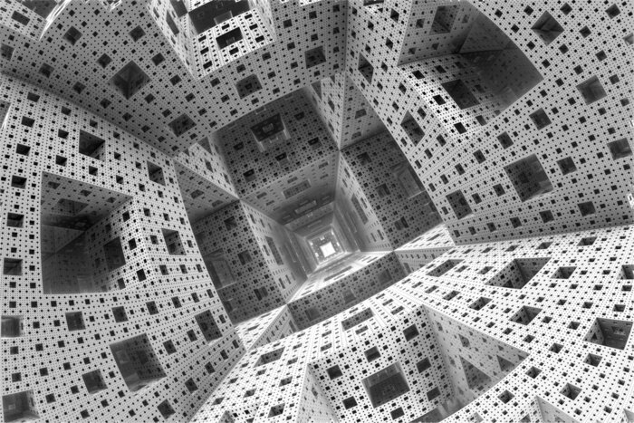 Fototapete Abstrakter Tunnel geometrisch