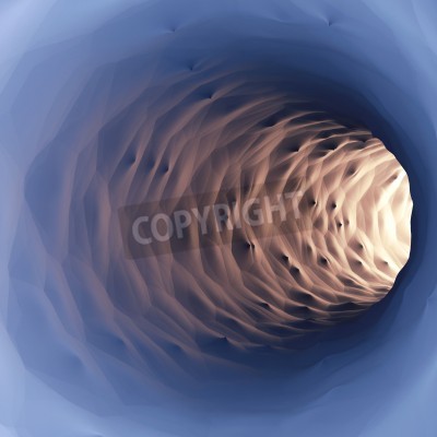 Fototapete Abstrakter Tunnel mit Licht