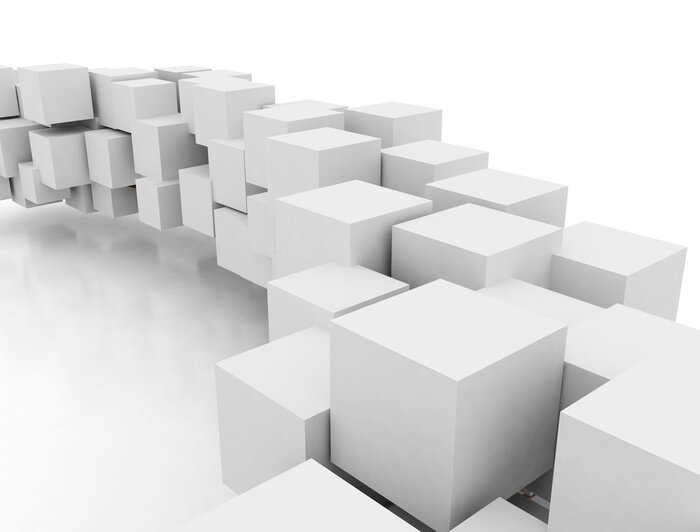 Fototapete Abstrakter Weg 3D