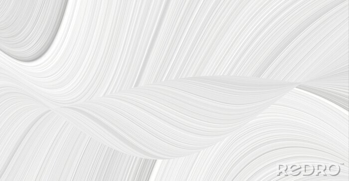 Fototapete Abstraktes dreidimensionales Muster in gedämpftem Weiß