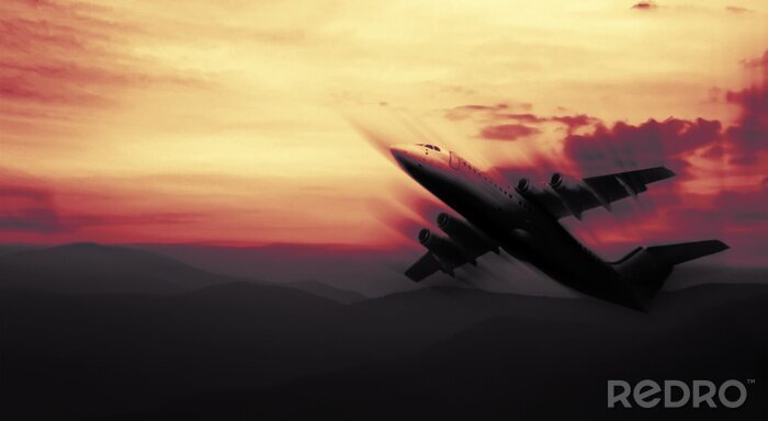 Fototapete Abstraktes Flugzeug