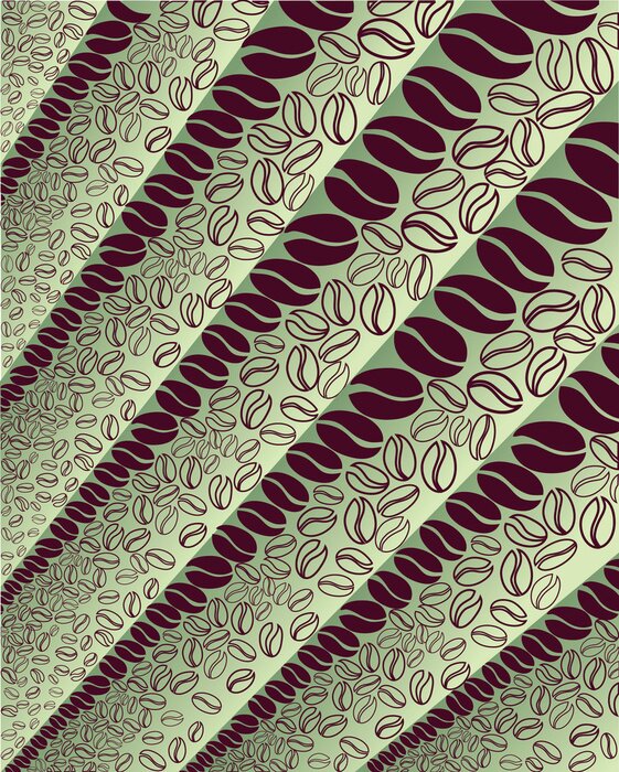 Fototapete Abstraktes grafisches Motiv mit Kaffee