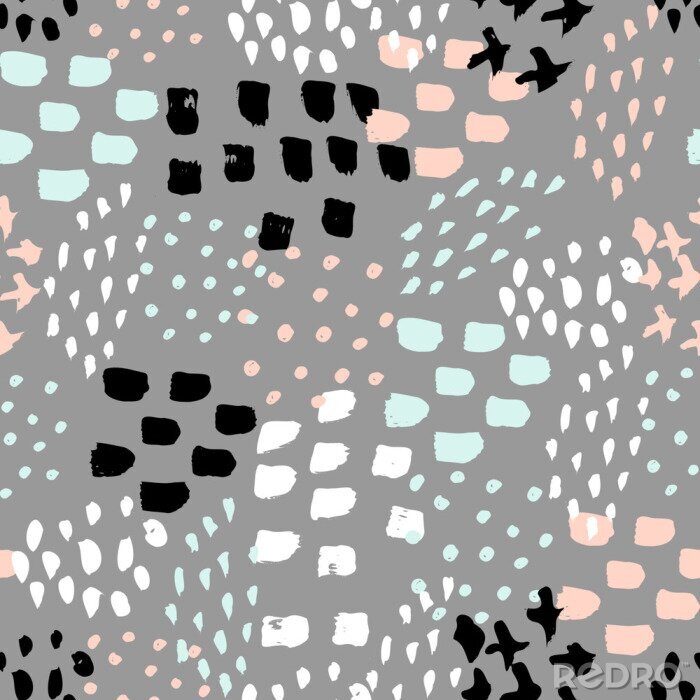 Fototapete Abstraktes Muster vor grauem Hintergrund