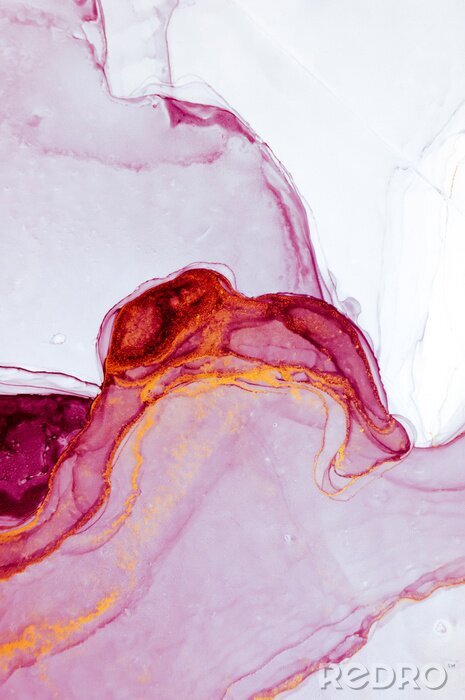 Fototapete Abstraktes rosa Glühen