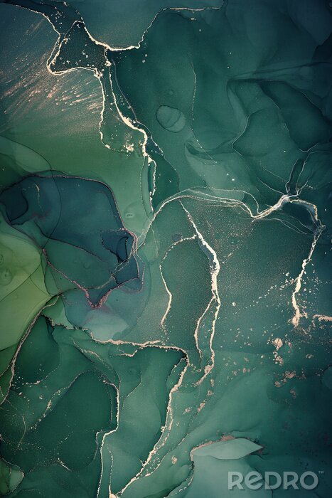 Fototapete Acryl Abstraktion von Seegrün
