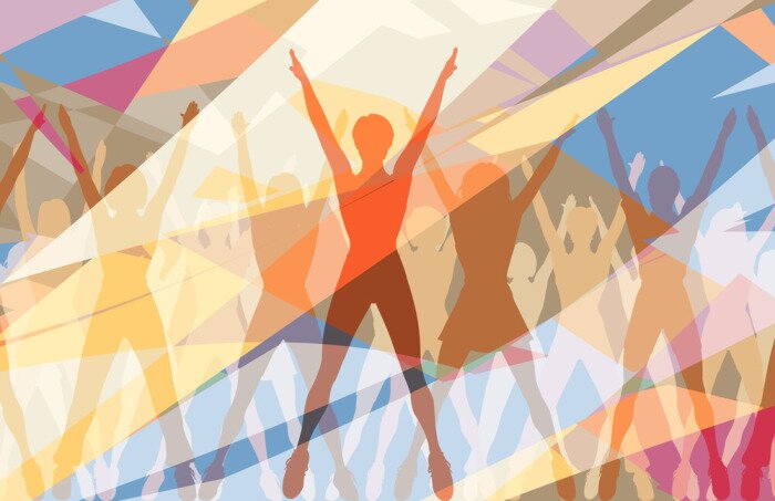 Fototapete Aerober Tanz