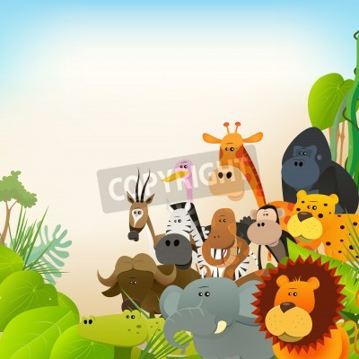 Fototapete Afrikanische Savannentiere