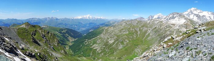 Fototapete Alpenpanorama aus der Vogelperspektive