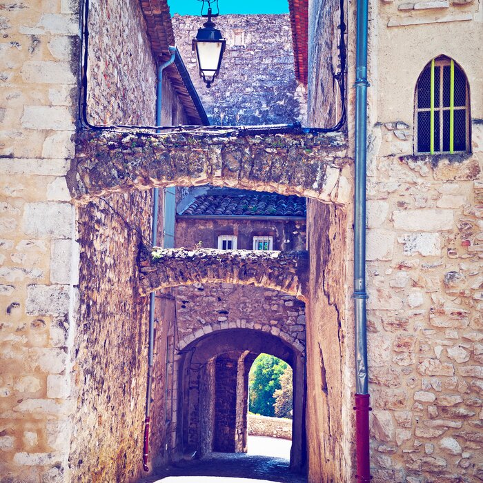 Fototapete Alte französische Stadt