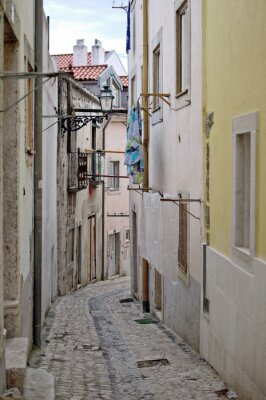 Fototapete Alte Gasse in Lissabon