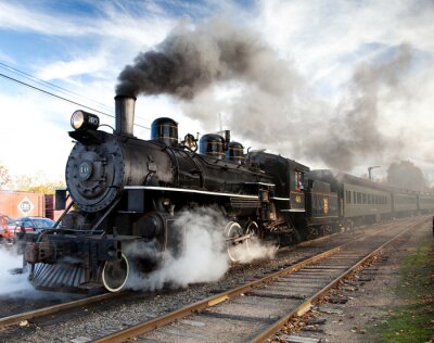 Alte Lokomotive historisch