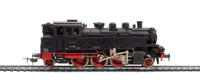 Fototapete Alte modelleisenbahn dampflok, lok, lokomotive