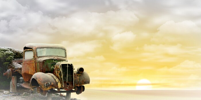 Fototapete Alter LKW