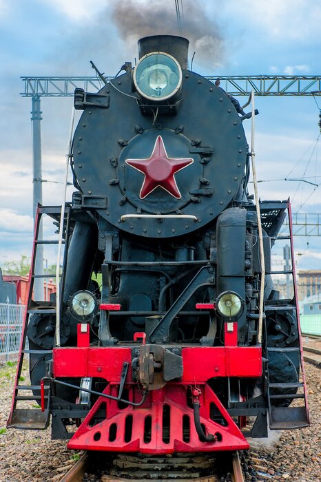 Fototapete Alter traditioneller Dampfzug