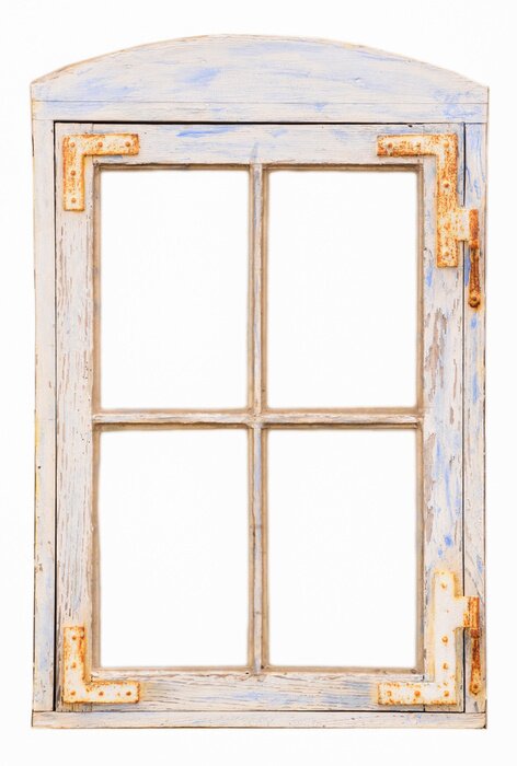 Fototapete Altes bemaltes fenster