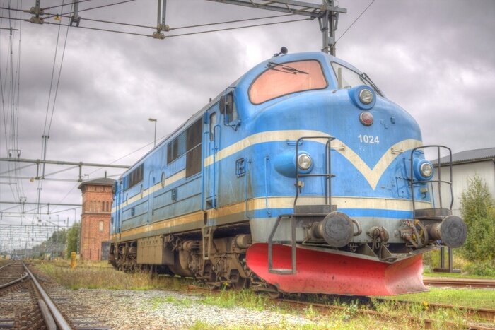 Fototapete Altes Schienenfahrzeug