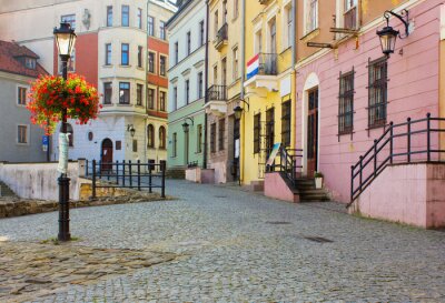 Altstadt in Lublin mit Häusern
