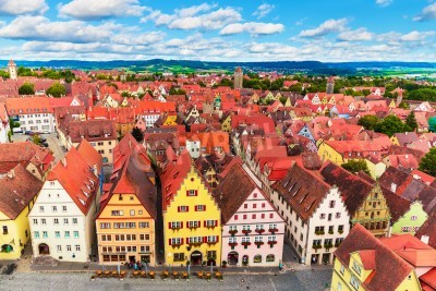 Fototapete Altstadt Rothenburg ob der Tauber