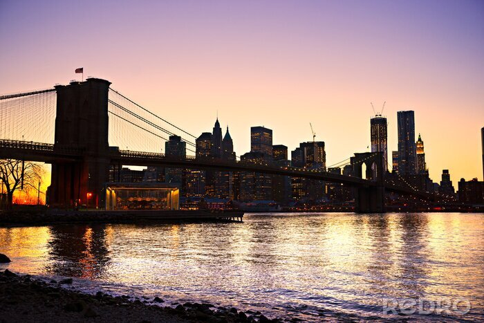 Fototapete Am Rande der Manhattan Bridge